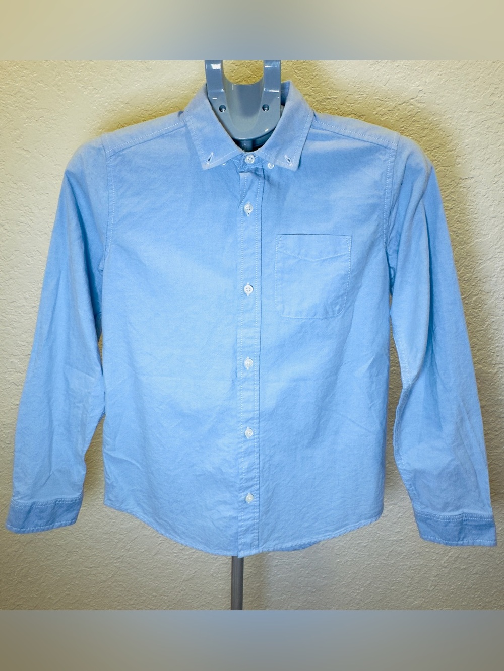 Children’s place Boys Uniform Oxford Button Down Shirt Light Blue size 14 XL - Picture 2 of 8